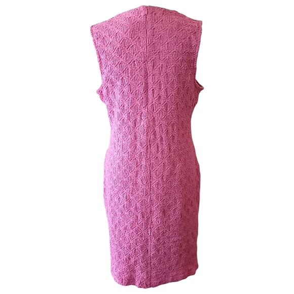 Anthropologie Porridge Pink Textured Slim Knit Mini Dress, XL, Summer - Picture 5 of 12